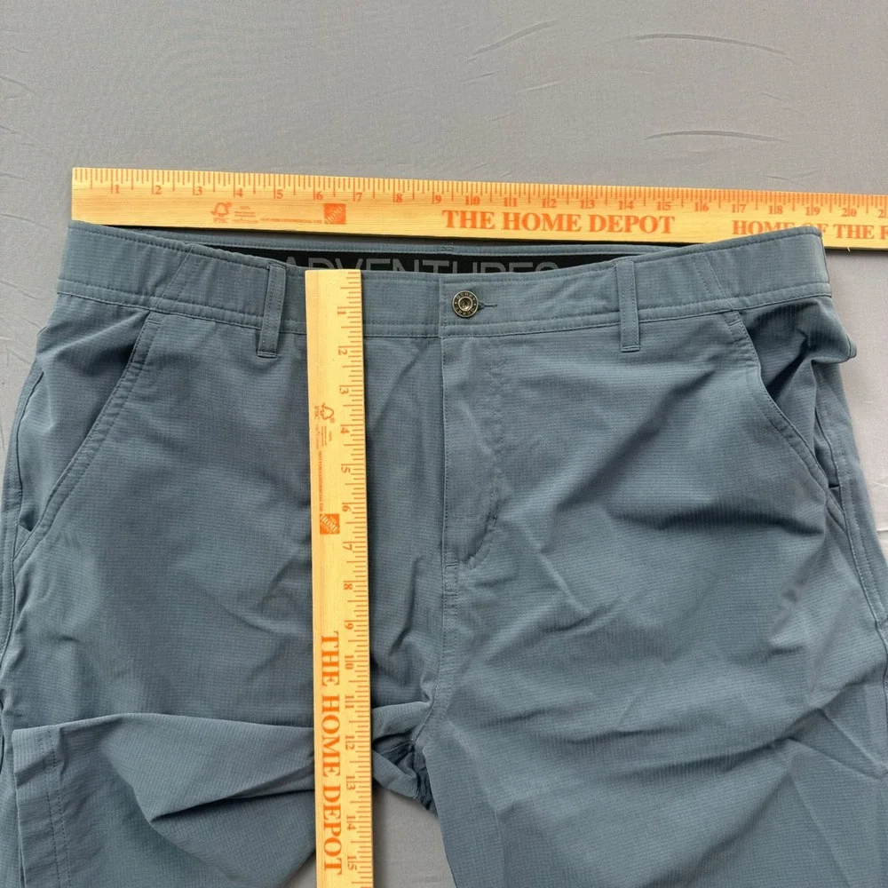 Gerry Adventures Mens 38‎ Blue Gray Hiking Shorts Ripstop Performance Outdoor